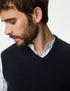 Pure Extra Fine Lambswool Sleeveless Jumper
